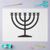 Jewish Menorah (symbool van het jodendom) Tissuepapier (Craft)
