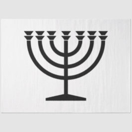 Jewish Menorah (symbool van het jodendom) Tissuepapier