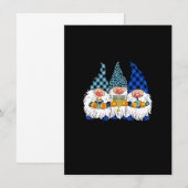 Jewish Menorah Three Gnomes Happy Chanukah Gnome H Kaart (Voorkant / Achterkant)