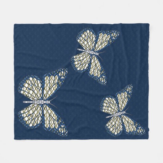 Jewish Monarch Fleece Blanket (Voorkant (Horizontaal))