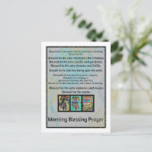 Jewish Morning Blessing Prayer Batik Hamsa Briefkaart (Staand voorkant)