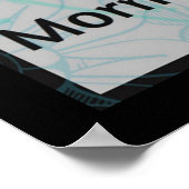 Jewish Morning Blessing Prayer Batik Hamsa Poster (Hoek)