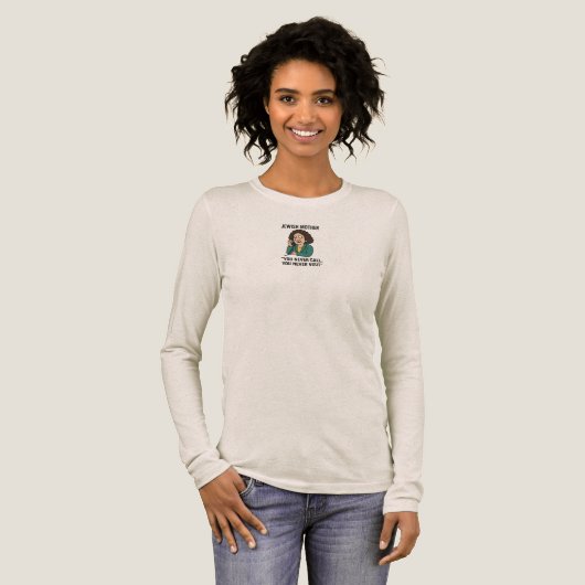 Jewish mother Tri-Blend shirt (Voorkant)