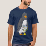Jewish Penguin Menorah Animal Hanukkah Pajamas Cha T-shirt<br><div class="desc">Jewish Penguin Menorah Animal Hanukkah Pajamas Chanokah PJs .</div>