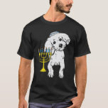 Jewish Poodle Dog Menorah Hanukkah Pajamas Chanuka T-shirt<br><div class="desc">Pak deze grappige Joodse Podle Dog T-Shirt als een Hanoekacadeau voor je joodse vriend of familielid! Draai je droomtje rond met deze Chanokah-pyjama Jew Kerstmis PJ's Hebreeuwse kleding voor mannen,  vrouwen,  kinderen,  meisjes,  jongens en een gelukkige Hannukah</div>