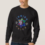 Jewish Pride Menorah Star LGBTQ Inclusiviteit Trui<br><div class="desc">Jewish Pride Menorah Star LGBTQ Inclusiviteit</div>