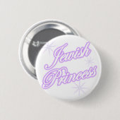 Jewish Princess paars Ronde Button 5,7 Cm (Voorkant /achterkant)