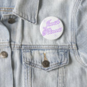 Jewish Princess paars Ronde Button 5,7 Cm (In situ)