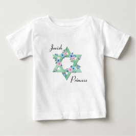 Jewish Princess Star van David met pastelbloemen