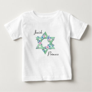 Jewish Princess Star van David met pastelbloemen