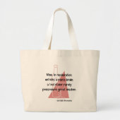Jewish Proverb Grote Tote Bag (Voorkant)