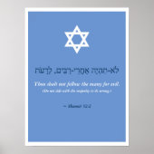 Jewish Proverb Poster (Voorkant)