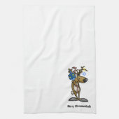 Jewish Reindeer Chrismukkah Kitchen Towel Theedoek (Verticaal)