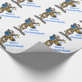Jewish reindeer Chrismukkah Wrapping Paper Ver.2 Cadeaupapier (Hoek)