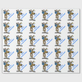 Jewish reindeer Chrismukkah Wrapping Paper Ver.2 Cadeaupapier (Vlak)