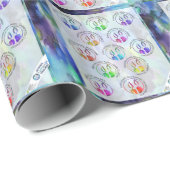 Jewish Sabbath Greetings Around the World Sticker Cadeaupapier (Rol Hoek)