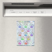 Jewish Sabbath Greetings Around the World Sticker Magneet (Insitu (Vaatwasser))