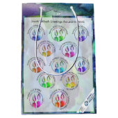 Jewish Sabbath Greetings Around the World Sticker Medium Cadeauzakje (Voorkant)