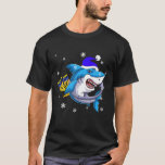 Jewish Shark Menorah Funny Hanukkah Chanukah Anima T-shirt<br><div class="desc">Jewish Shark Menorah Funny Hanukkah Chanukah Anima</div>