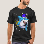 Jewish Shark Menorah Hanukkah Chanukah Animal T-shirt<br><div class="desc">Jewish Shark Menorah Hanukkah Chanukah Animal</div>