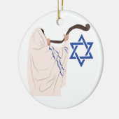 Jewish Shofar Keramisch Ornament (Links)