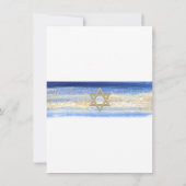 Jewish Star Blue Gold Sympathie bedankt begrafenis (Achterkant)