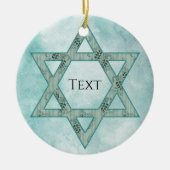 Jewish Star Ceramic Ornament (Voorkant)