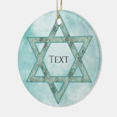 Jewish Star Ceramic Ornament (Links)