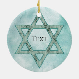 Jewish Star Ceramic Ornament