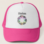 Jewish Star Colors Shalom Trucker Pet<br><div class="desc">Joodse moderne en traditionele persoonlijke geschenken en kleding</div>