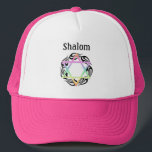 Jewish Star Colors Shalom Trucker Pet<br><div class="desc">Joodse moderne en traditionele persoonlijke geschenken en kleding</div>