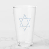 Jewish Star Design Drink glas (Achterkant)