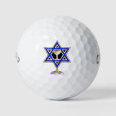 Jewish Star Golfballen (Voorkant)