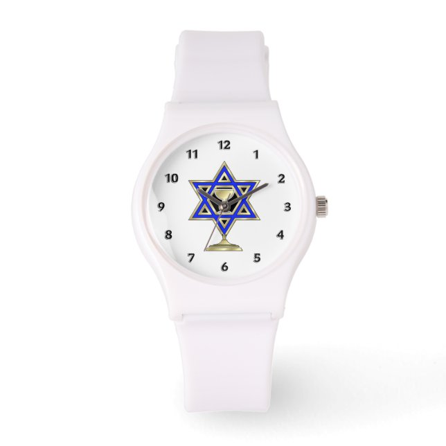 Jewish Star Horloge (Voorkant)