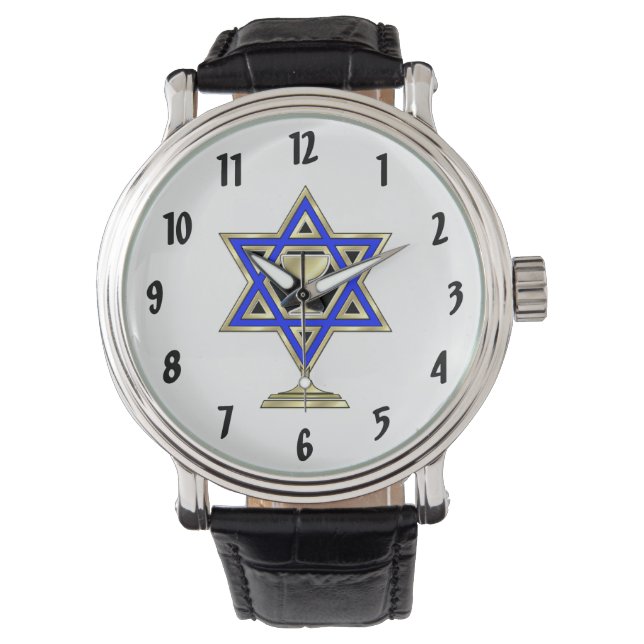 Jewish Star Horloge (Voorkant)
