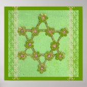 Jewish Star Judaica Fine Art Poster (Voorkant)