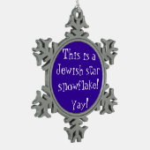 Jewish Star Snowflake Tin Sneeuwvlok Ornament (Links)