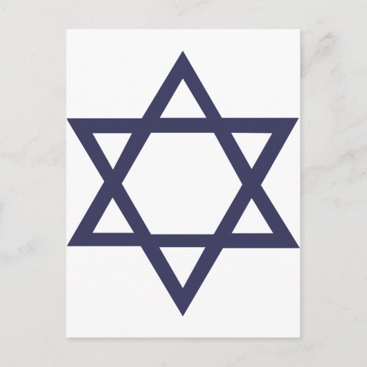 Jewish Star van David Briefkaart (Voorkant)