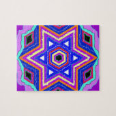 Jewish Star van David Legpuzzel (Horizontaal)