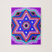 Jewish Star van David Legpuzzel (Verticaal)