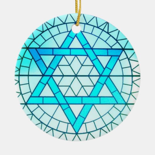 Jewish Star van David Ornament (Voorkant)