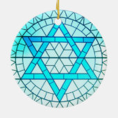 Jewish Star van David Ornament (Achterkant)