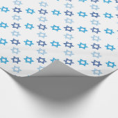 Jewish Star van David Pattern Cadeaupapier (Hoek)