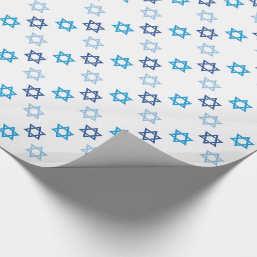 Jewish Star van David Pattern Cadeaupapier (Hoek)