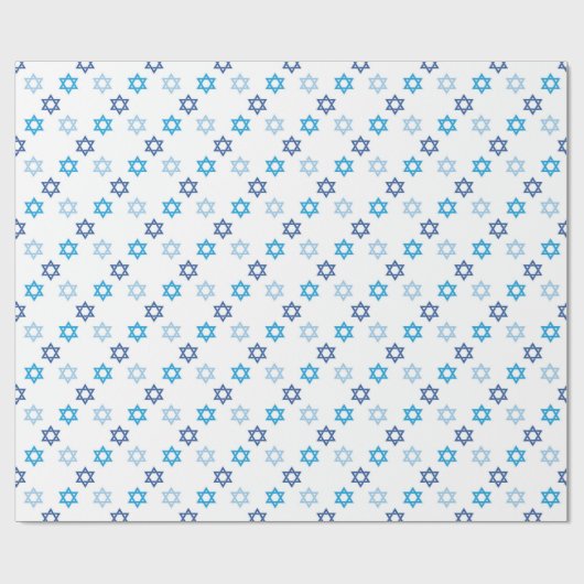 Jewish Star van David Pattern Cadeaupapier (Vlak)
