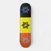 JEWISH STAR VAN DAVID Skateboard (Voorkant)