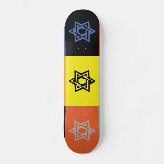 JEWISH STAR VAN DAVID Skateboard (Voorkant)