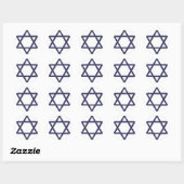 Jewish Star van David Symbol Ronde Sticker (Vel)