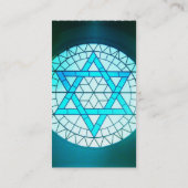 Jewish Star van David Visitekaartje (Achterkant)