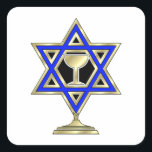 Jewish Star Vierkante Sticker<br><div class="desc"></div>